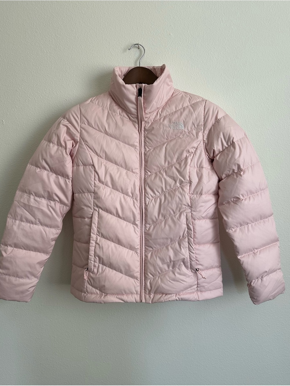 NWOT North Face Down Filled Jacket in Petal Pink size M